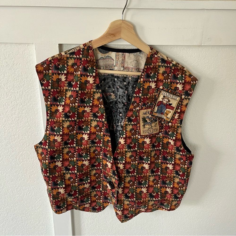 Vintage Handmade Women's XL Halloween Vest.